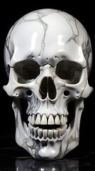 skull marmor skull sculpture, human skull, skeleton head