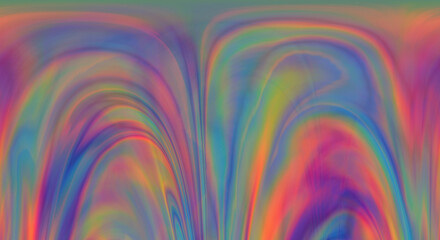 Wall Mural - Holographic abstract blurred background in vibrant colors.