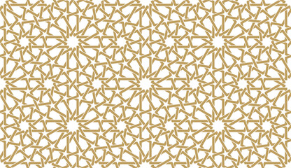 Wall Mural - Seamless geometric pattern in authentic arabian style.