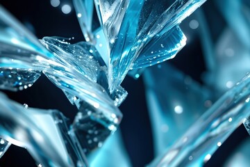 Wall Mural - Colored ice abstract background.