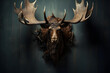 Moose head, hunting trophy, hunting, moose hunting, moose, hunter trophy