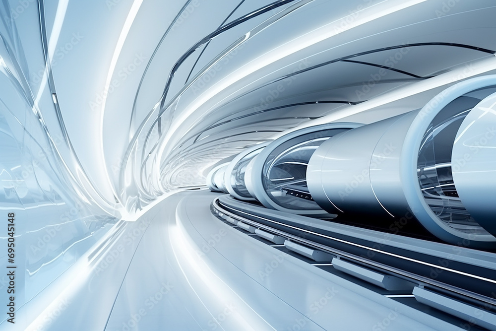 Hyperloop train, background of a magnetic levitation train, Hyperloop ...