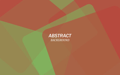 Fototapete - Abstract red background of random squares of different sizes and transparency. Conceptual technologies. Space for your text. 3D vector illustration.