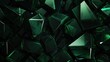  a bunch of green glass cubes that are all stacked up together on top of each other on a black background.