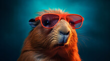 Capybara Wearing Sunglasses