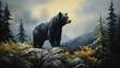 Black Bear on Hill