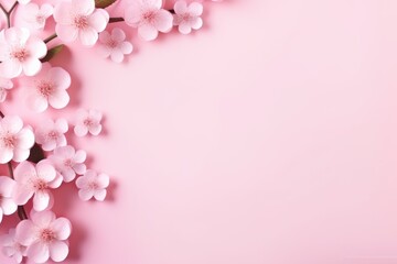 Wall Mural - pink cherry blossoms