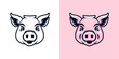 © Satoru - pig mascot logo, illustration, vector
