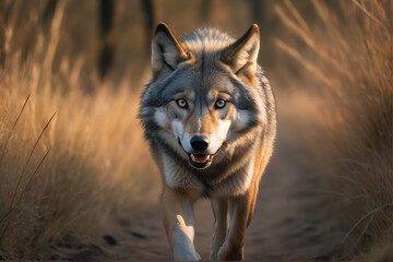 wolf's attack, Realistic images of wild animal attacks