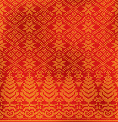 Wall Mural - Traditional batik songket motif from palembang south sumatera