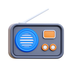 Radio 3D Icon