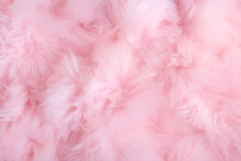 Pink Fur Background Fluffy Texture