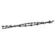 Sharp Barb Wire Elements in 8K: 3D Rendered Metal Steel Barbed Wire Border PNG, Isolated on Transparent Background for Prison Security or Industrial Fencing.