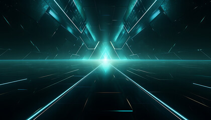 Wall Mural - Background_Neon_Light