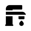 faucet glyph icon