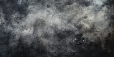 Aufkleber - A black and white painting depicting clouds in the sky. This versatile image can be used for various purposes