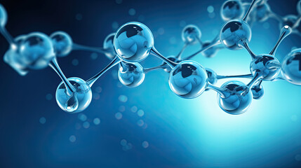 Poster - molecules. atoms bacgkround. medical background . molecular structure at the atomic.science molecula