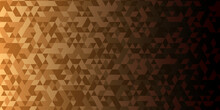 Abstract Geometric Brown Triangle Tiles Pattern Mosaic Backdrop Background. Modern Abstract Seamless Geometric Dark Black Pattern Background With Lines Geometric Print Composed Of Triangles.