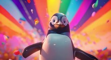 3D Cartoon Penguin Animation