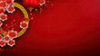 Chinese New Year Background,depicts traditional Chinese elements like lanterns, fireworks, and zodiac symbols. Ideal for festive greetings, social media posts, and event invitations. Celebrate the v