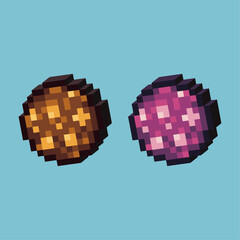 Poster - Isometric Pixel art 3d of Cookies icon for items asset. Cookies icon on pixelated style.8bits perfect for game asset or design asset element for your game design asset.