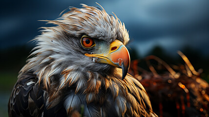 Canvas Print - portrait of a eagle