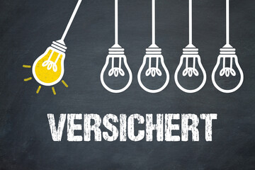 Sticker - versichert	