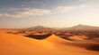wavy sand dunes of desert. Generative AI