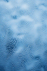 Poster - Simplistic fingerprint design over a background of frosty glass.