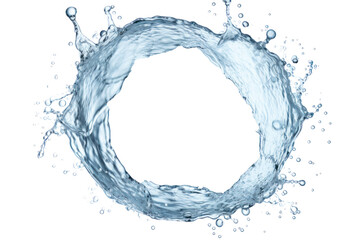 Poster - Water splashes. Water drops on transparent background. Isolated.