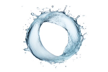 Poster - Water splashes. Water drops on transparent background. Isolated.