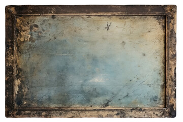 Wall Mural - Texture and vintage frame on transparent background. Isolated.