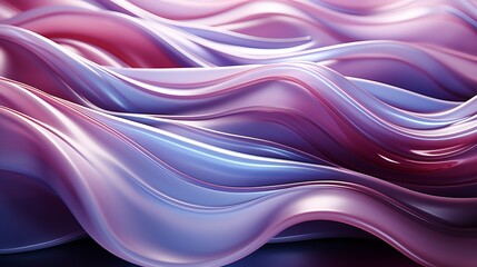 Canvas Print - A mesmerizing blend of vibrant lilac hues and intricate fractal patterns come together in this abstract masterpiece, crafted with precise vector graphics