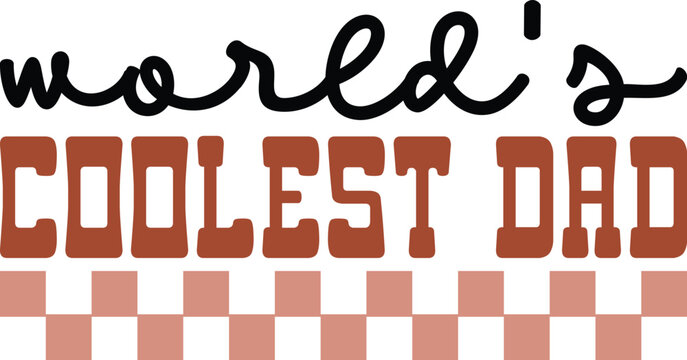 father's day retro svg design and digital download