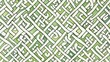 Green watercolor celtic pattern on a white background