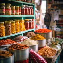 Indian Spices In Spices Shop