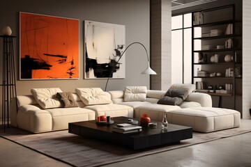 Wall Mural - modern living room