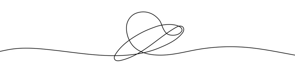 Sticker - Continuous editable line drawing of sun hat. Single line sun hat icon.