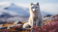 Arctic Fox Portrait In The Wild