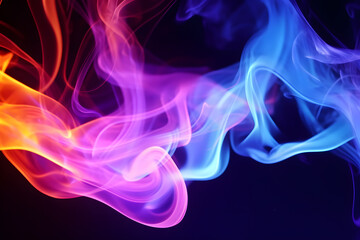 Wall Mural - abstract fogs with digital light effects