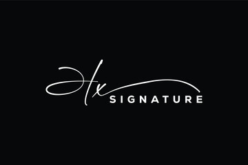 Wall Mural - HX initials Handwriting signature logo. HX Hand drawn Calligraphy lettering Vector. HX letter real estate, beauty, photography letter logo design.