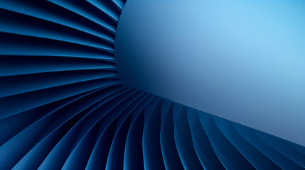  An abstract circular blue paper background