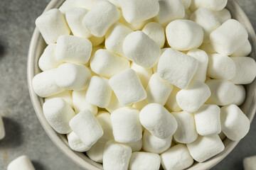 Wall Mural - Dry White Organic Mini Marshmallows