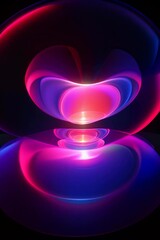Aufkleber - A digital rendering of an abstract lens, where fluid lines and transparent layers converge to create a captivating and ethereal optical illusion. 
