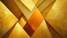 Abstract Yellow Background Triangle Design With Layers Of Orange Gold Geometric Shapes In Modern Textured Pattern Business Or Website Background Layouts