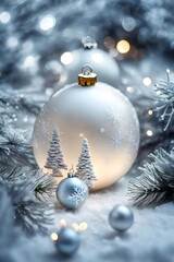 Wall Mural - christmas decoration ball holiday xmas celebration tree