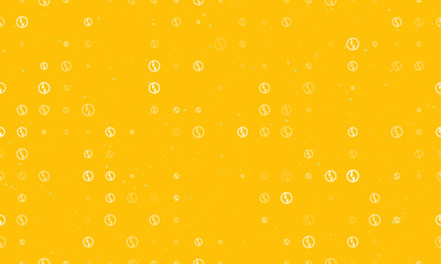 Poster - seamless background pattern of evenly spaced white advantage of oncoming traffic signs of different 