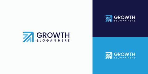 Aufkleber - Triple arrow growth logo design