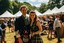 Couple On A Scottish Festival