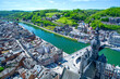 Dinant, city in Walllonie, Belgium on Meuse river